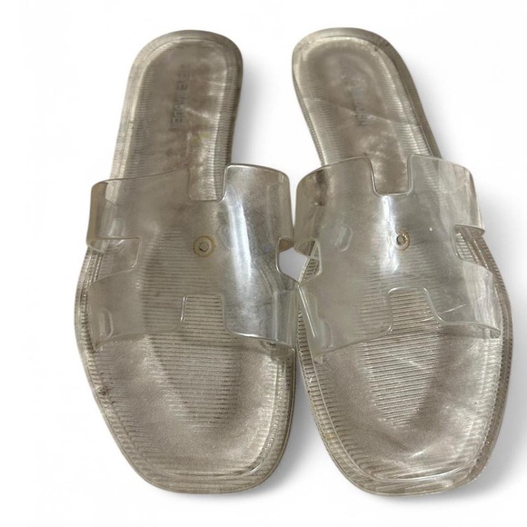 Steve Madden Shoes - Steve Madden Clear Transparent Slide Sandals Size 8